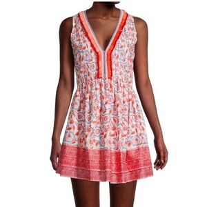 Women's Vineyard Vines Frangipani Floral Pintuck Dress